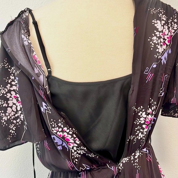 Lewit Silk Drawstring Asymmetric Rene dress NWT/NEW - Picture 10 of 16